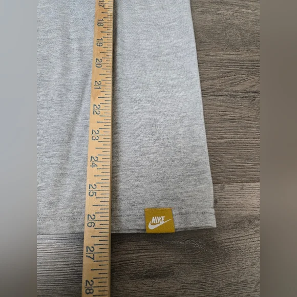 Nike Classic Ringer Big Logo Y2K Short Sleeve Mens Tee Size Large Grey Red - Picture 4 of 10